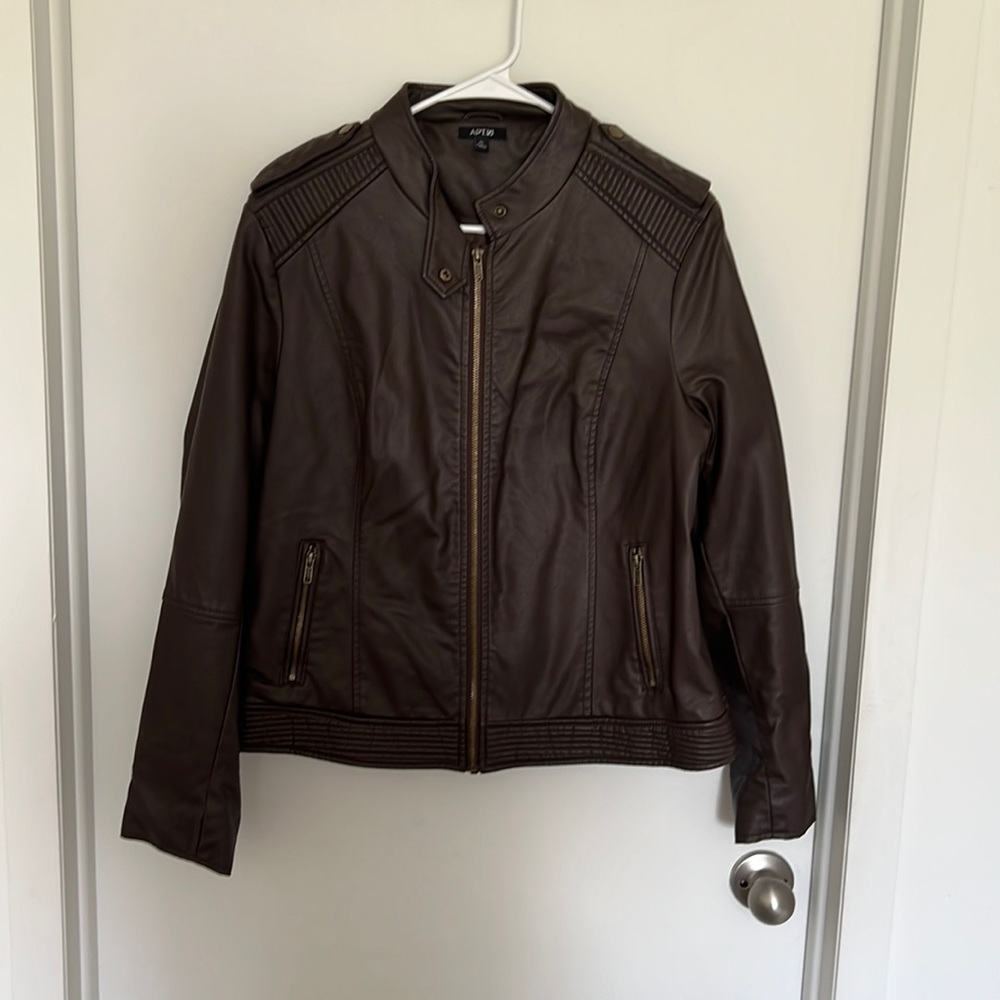 APT 9 Faux Leather Jacket